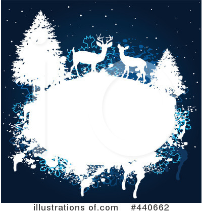 Royalty-Free (RF) Winter Background Clipart Illustration by Pushkin - Stock Sample #440662