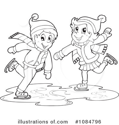 Ice Skating Clipart #1084796 by visekart