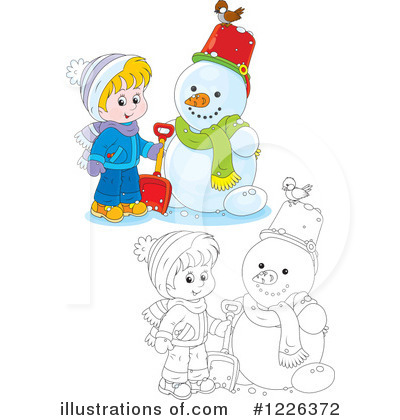 Royalty-Free (RF) Winter Clipart Illustration by Alex Bannykh - Stock Sample #1226372
