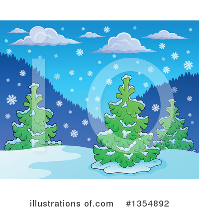 Royalty-Free (RF) Winter Clipart Illustration by visekart - Stock Sample #1354892