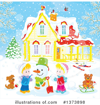 Royalty-Free (RF) Winter Clipart Illustration by Alex Bannykh - Stock Sample #1373898