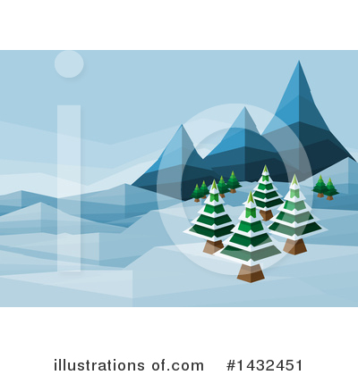 Mountains Clipart #1432451 by AtStockIllustration
