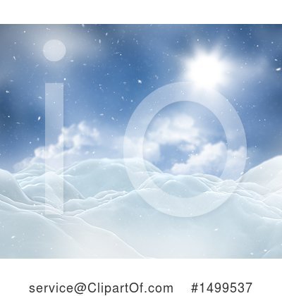 Winter Landscape Clipart #1499537 by KJ Pargeter