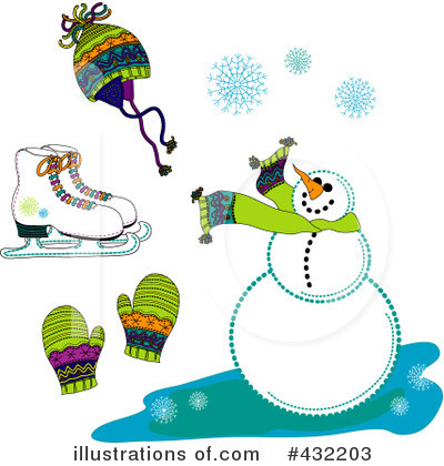 Royalty-Free (RF) Winter Clipart Illustration by inkgraphics - Stock Sample #432203