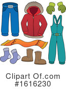 Winter Clothes Clipart #1616230 by visekart