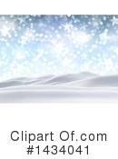 Winter Landscape Clipart #1434041 by KJ Pargeter