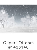 Winter Landscape Clipart #1436140 by KJ Pargeter