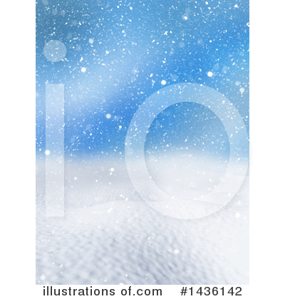Royalty-Free (RF) Winter Landscape Clipart Illustration by KJ Pargeter - Stock Sample #1436142