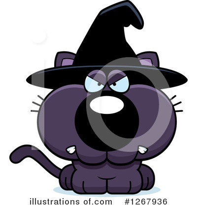 Royalty-Free (RF) Witch Cat Clipart Illustration by Cory Thoman - Stock Sample #1267936