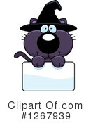 Witch Cat Clipart #1267939 by Cory Thoman
