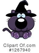 Witch Cat Clipart #1267940 by Cory Thoman