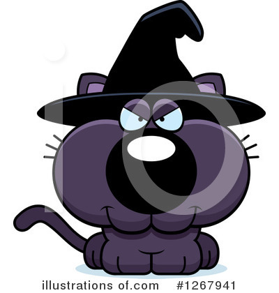 Royalty-Free (RF) Witch Cat Clipart Illustration by Cory Thoman - Stock Sample #1267941