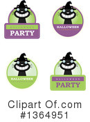Witch Cat Clipart #1364951 by Cory Thoman