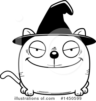 Royalty-Free (RF) Witch Cat Clipart Illustration by Cory Thoman - Stock Sample #1450599