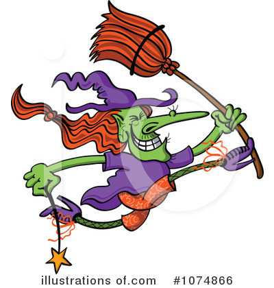 Royalty-Free (RF) Witch Clipart Illustration by Zooco - Stock Sample #1074866