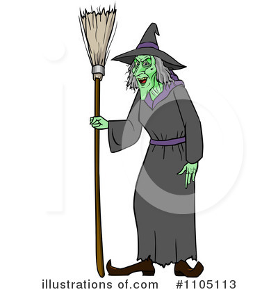 Royalty-Free (RF) Witch Clipart Illustration by Cartoon Solutions - Stock Sample #1105113
