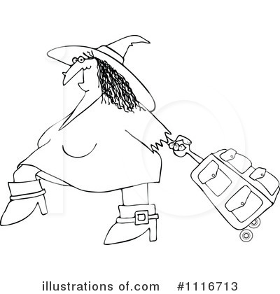 Royalty-Free (RF) Witch Clipart Illustration by djart - Stock Sample #1116713