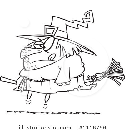 Royalty-Free (RF) Witch Clipart Illustration by toonaday - Stock Sample #1116756