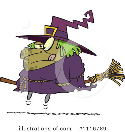 Royalty-Free (RF) Witch Clipart Illustration by toonaday - Stock Sample #1116789
