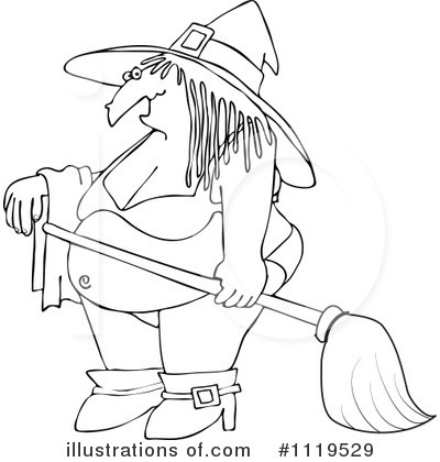Royalty-Free (RF) Witch Clipart Illustration by djart - Stock Sample #1119529