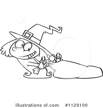 Royalty-Free (RF) Witch Clipart Illustration by toonaday - Stock Sample #1129100