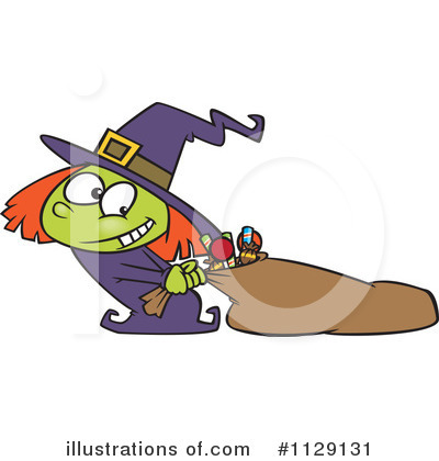 Witch Clipart #1129131 by toonaday