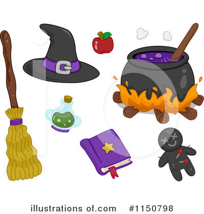 Royalty-Free (RF) Witch Clipart Illustration by BNP Design Studio - Stock Sample #1150798