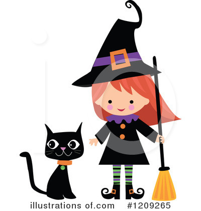 Royalty-Free (RF) Witch Clipart Illustration by peachidesigns - Stock Sample #1209265