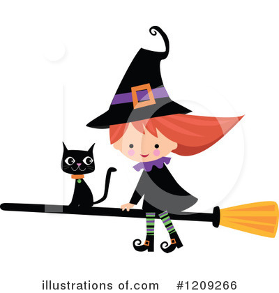 Royalty-Free (RF) Witch Clipart Illustration by peachidesigns - Stock Sample #1209266