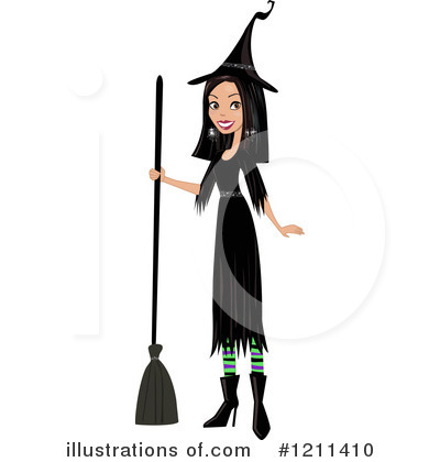 Royalty-Free (RF) Witch Clipart Illustration by peachidesigns - Stock Sample #1211410