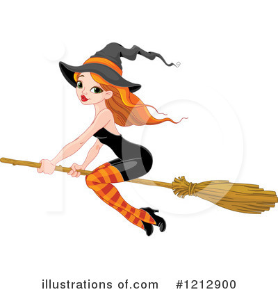 Royalty-Free (RF) Witch Clipart Illustration by Pushkin - Stock Sample #1212900