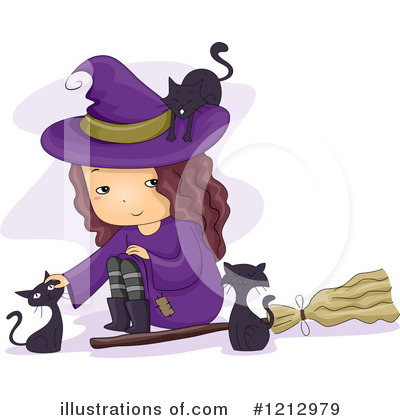 Royalty-Free (RF) Witch Clipart Illustration by BNP Design Studio - Stock Sample #1212979