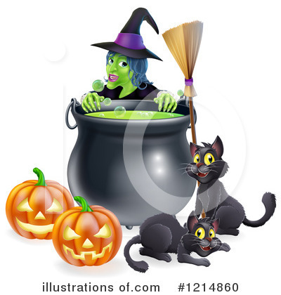 Royalty-Free (RF) Witch Clipart Illustration by AtStockIllustration - Stock Sample #1214860