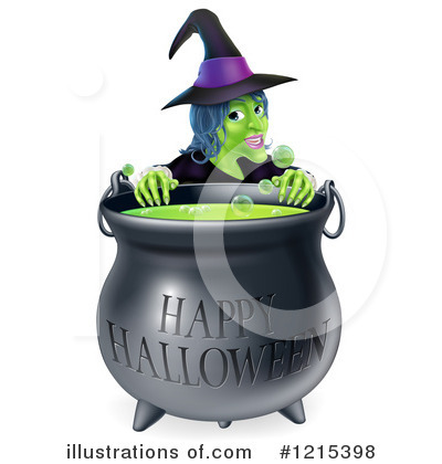 Royalty-Free (RF) Witch Clipart Illustration by AtStockIllustration - Stock Sample #1215398
