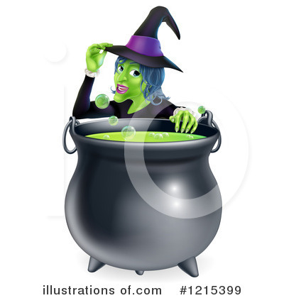Royalty-Free (RF) Witch Clipart Illustration by AtStockIllustration - Stock Sample #1215399
