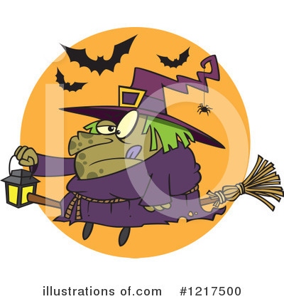 Royalty-Free (RF) Witch Clipart Illustration by toonaday - Stock Sample #1217500