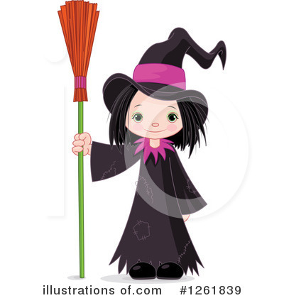 Royalty-Free (RF) Witch Clipart Illustration by Pushkin - Stock Sample #1261839