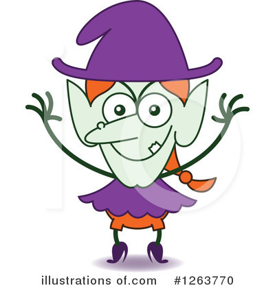 Royalty-Free (RF) Witch Clipart Illustration by Zooco - Stock Sample #1263770