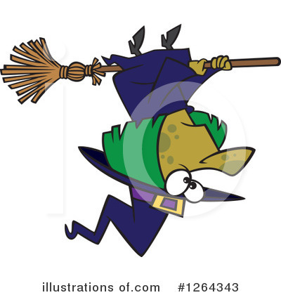 Royalty-Free (RF) Witch Clipart Illustration by toonaday - Stock Sample #1264343