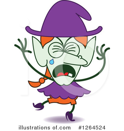 Royalty-Free (RF) Witch Clipart Illustration by Zooco - Stock Sample #1264524