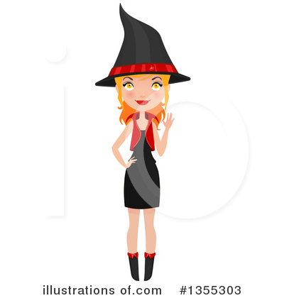 Royalty-Free (RF) Witch Clipart Illustration by Melisende Vector - Stock Sample #1355303