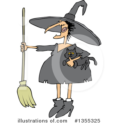 Royalty-Free (RF) Witch Clipart Illustration by djart - Stock Sample #1355325