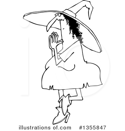 Royalty-Free (RF) Witch Clipart Illustration by djart - Stock Sample #1355847