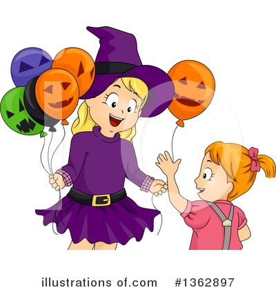 Halloween Balloons Clipart #1362897 by BNP Design Studio