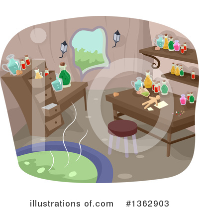 Royalty-Free (RF) Witch Clipart Illustration by BNP Design Studio - Stock Sample #1362903