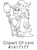 Witch Clipart #1417177 by visekart