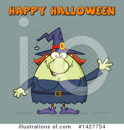 Royalty-Free (RF) Witch Clipart Illustration by Hit Toon - Stock Sample #1427754