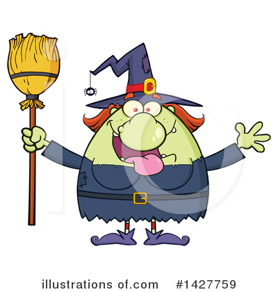 Royalty-Free (RF) Witch Clipart Illustration by Hit Toon - Stock Sample #1427759