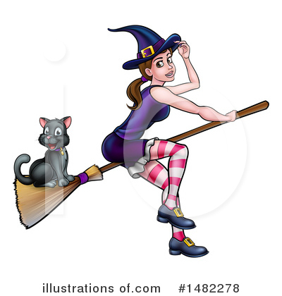 Witch Clipart #1482278 by AtStockIllustration