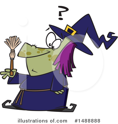 Royalty-Free (RF) Witch Clipart Illustration by toonaday - Stock Sample #1488888